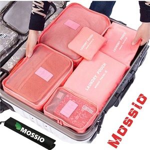 EUC Mossio Travel packing cubes, set of 6 coral